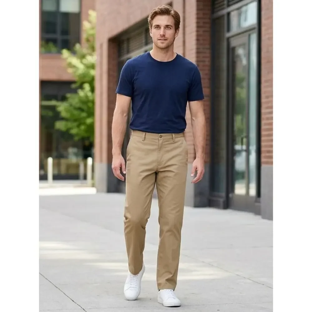 Banana Republic Gavin Tan Chino Stretch Pants Men Size 36